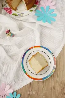 Cake with no oil, low sugar, sesame sauce