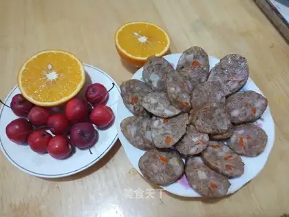 Homemade sausages