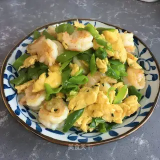 Cream pepper and shrimp