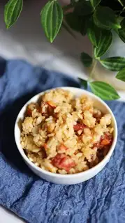 Carrot sausage fried rice