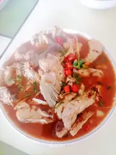 Red-burned fish