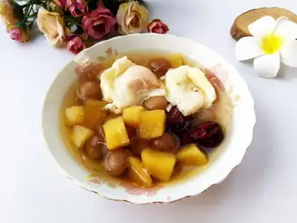 Cinnamon date apple boiled eggs