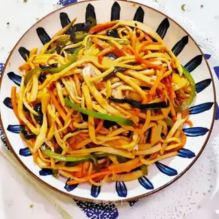 Fish apricot mushroom