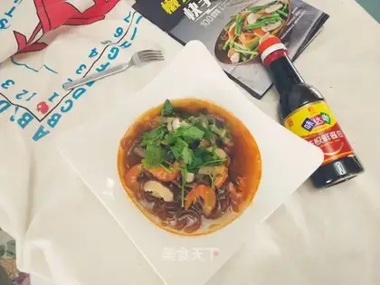 ♪ A shrimp fan ♪