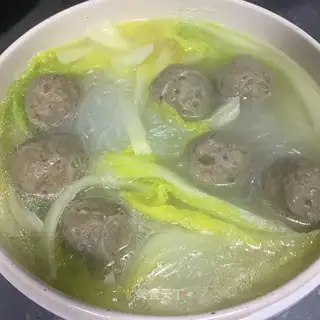 Meatball fan cabbage