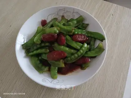 Weenie fried Dutch beans