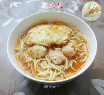 Egg shrimp-flavored soup