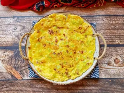 Celery sausage pancakes