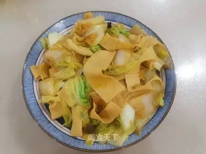 Cabbage and bean peel