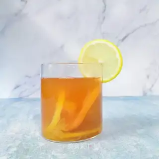 Hot orange lemon tea