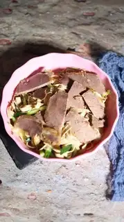 cucumber tofu beef slices