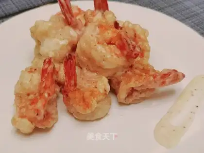 Mustard shrimp balls