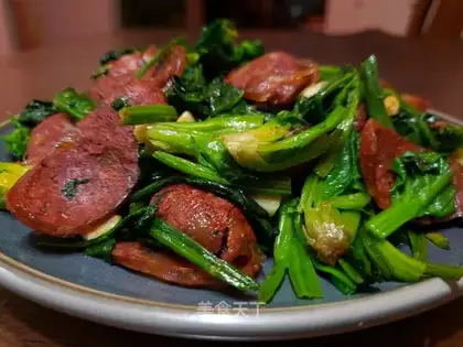 The spinach sausage