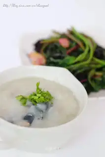 congee with pork and century