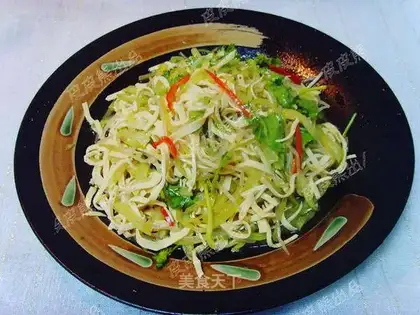 Mix shredded silk