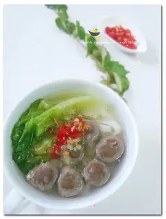 Beef tendon meatball soup powder
