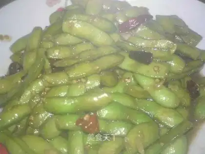 Hot and sour edamame