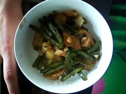 stir-fried potatoes with dried beans