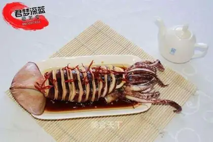 Oil splashed squid