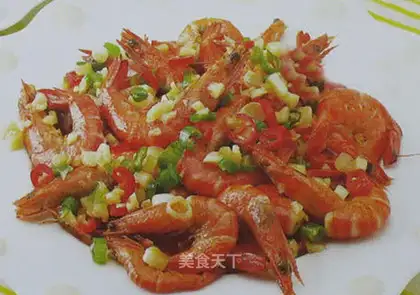 Crispy shrimp with salt