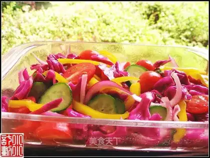 Colorful vegetable salad