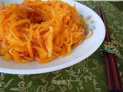 stir-fried papaya with carrot