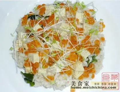 Fish roe bibimbap