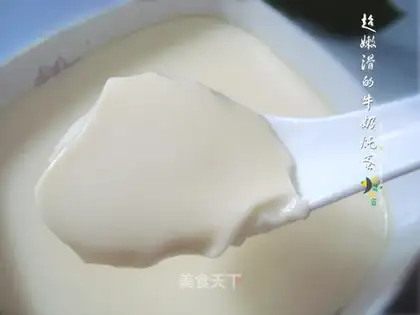 Stewed egg with milk