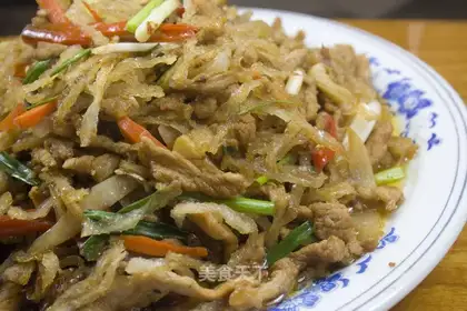 Shredded Pork with Mannose Fish Flavor