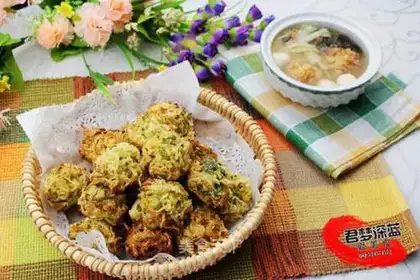 Fried shredded radish meatballs