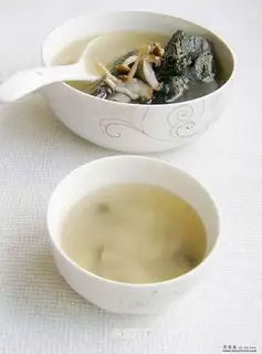 Double mushroom black chicken soup