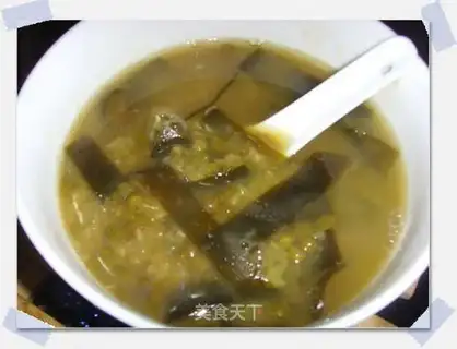kelp and mung bean paste