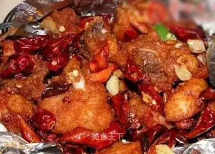 Crispy paper wrapped chicken
