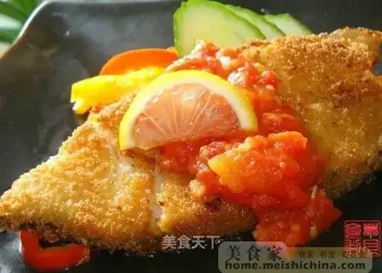 Pan-fried cod steak