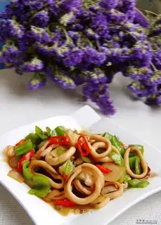 Garlic squid rings