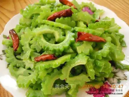 stir-fried bitter gourd