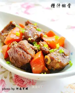 Ribs with rice sauce