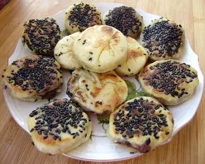 Bean paste stuffed dough cake