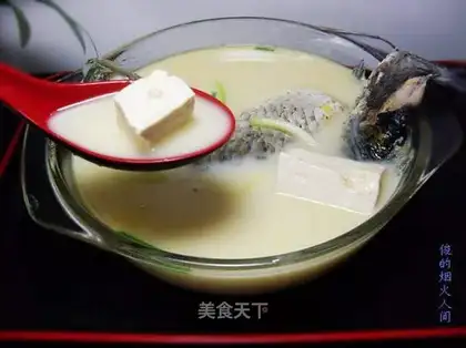 Carp and tofu soup