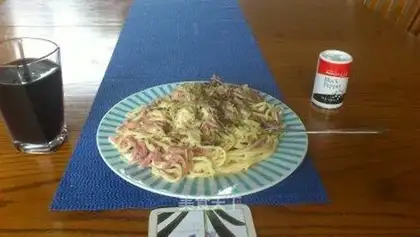 pasta with bacon and mushroom