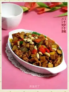 stir-fried assorted products with Sichuan sauce