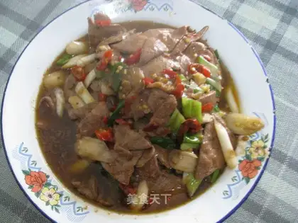 Hot pork liver