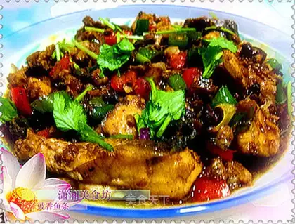 Fish strips with soy sauce