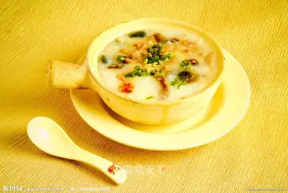 congee with pork and century