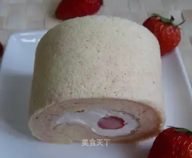 Strawberry cake roll