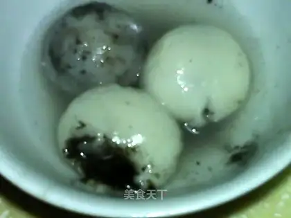 black sesame dumpling
