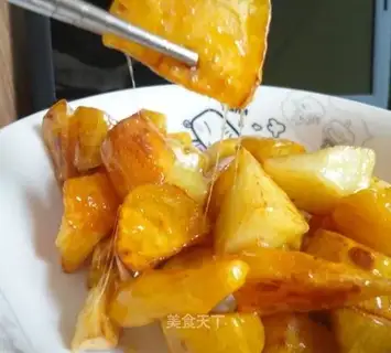 Pulled sweet potatoes