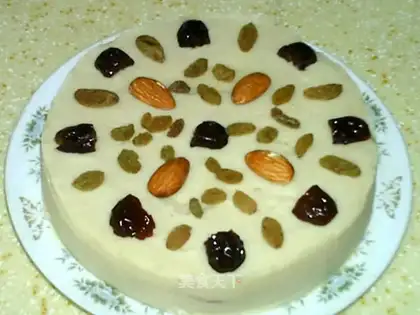 Purple sweet potato kidney bean cake