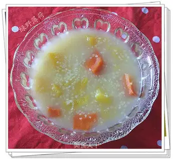 Sweet potato and millet porridge