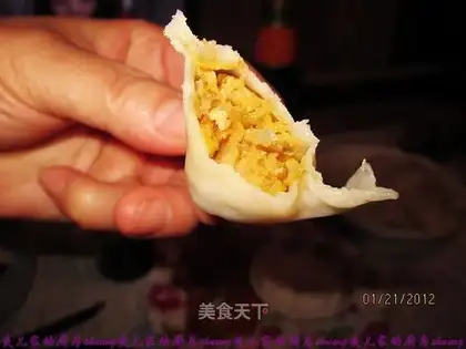 Sauerkraut dumplings with oil residue